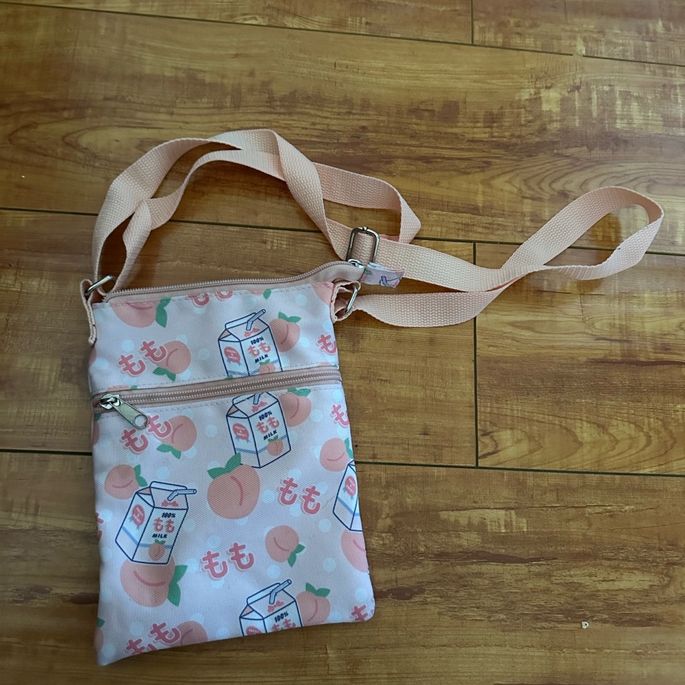 Bioworld Pink Floral Crossbody Bag